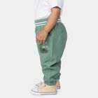 Infants' Green Regular Fit Dinosaur Embroidered Trousers, ओलिव, small