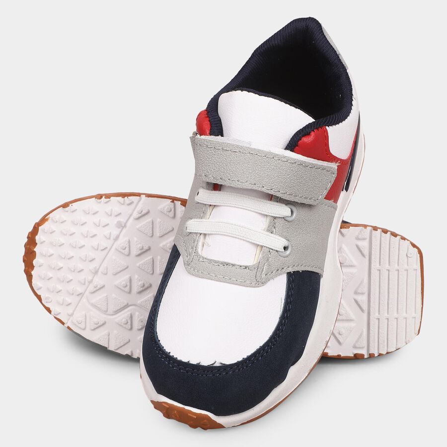 Boys' Shoes, Navy Blue, large image number null