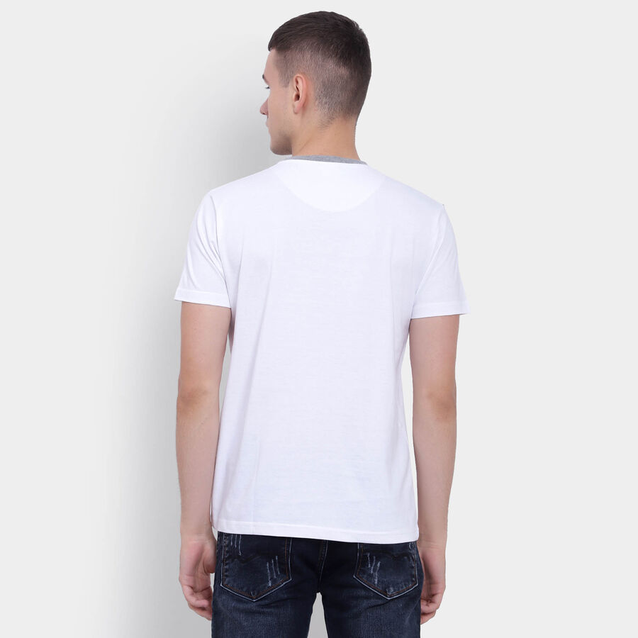 Stripes Henley T-Shirt, White, large image number null