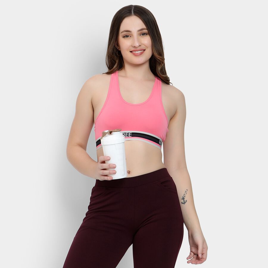 Ladies' Padded Bra, Pink, large