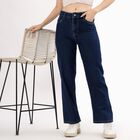 Women's Classic Fit Jeans, गहरा नीला, small image number null