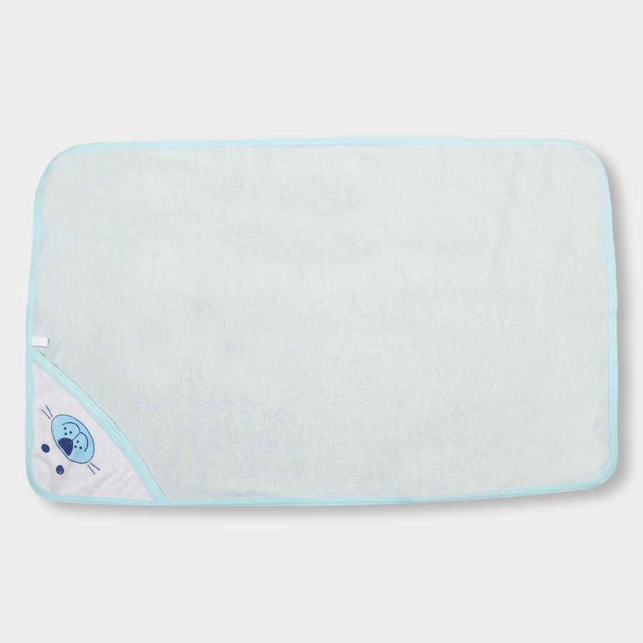 Infants' 100% Cotton Towel, हल्का नीला, large image number null