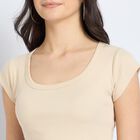 Ladies'  Crop  Top, Beige, small image number null
