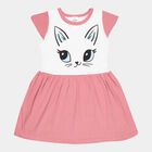 Girls Solid Frock, Light Pink, small image number null