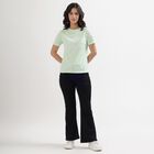 Women's Mint Green Round Neck T-Shirt, हल्का हरा, small image number null