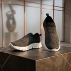 Men's Grey Slip-On Sneakers, ग्रे, small