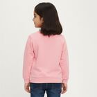 Girls Light Pink Ruffle Collar Casual Sweatshirt, Pink, small image number null