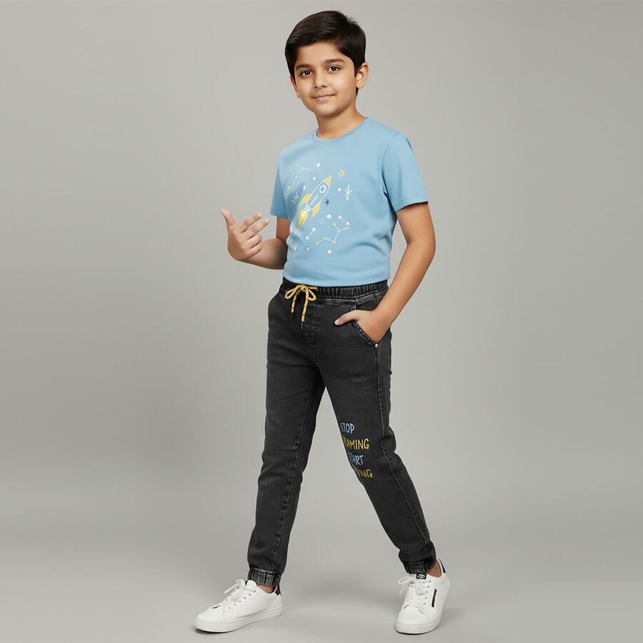 Boys' Jeans, काला, large image number null