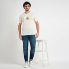Men's Round Neck Half Sleeves T-Shirt , White, small image number null