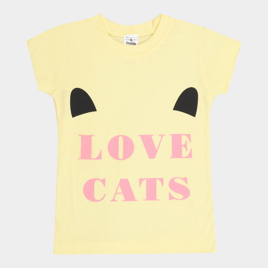 Girls T-Shirt, Yellow, large image number null