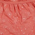Girls' Peach Regular Fit Printed Bloomer Shorts, पीच, small