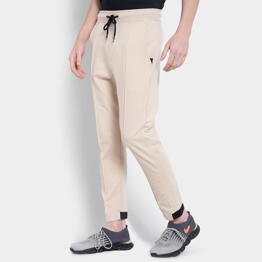 Cut & Sew Track Pants, Beige, large image number null