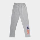 Boys' Light Grey Regular Fit Graphic Printed Pyjama, मिश्रित हल्का ग्रे, small