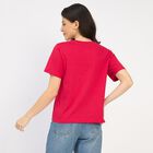 Ladies' Round Neck T-Shirt, Fuchsia, small image number null