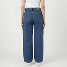 Women's Blue Slim Fit High-Rise Jeans, मध्यम नीला, small