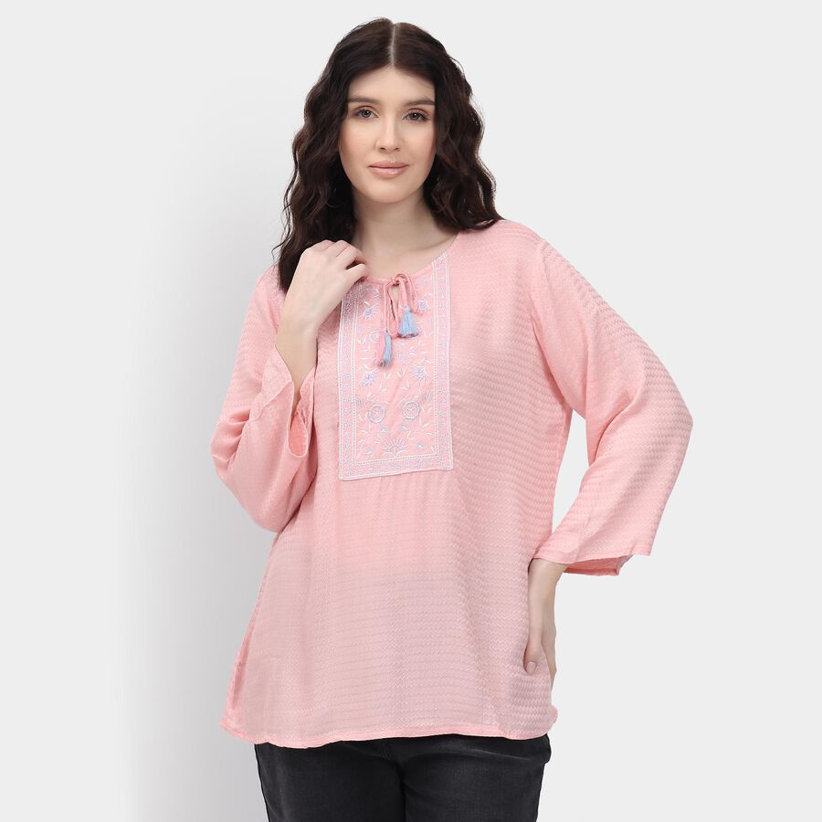 Ladies' Kurti , हल्का गुलाबी, large image number null