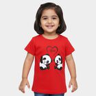 Girls' T-Shirt, लाल, small