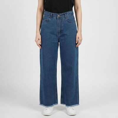 Women's Mid Blue Regular Fit Classic Jeans