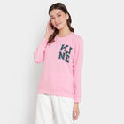 Round Neck Sweatshirt, Pink, small image number null