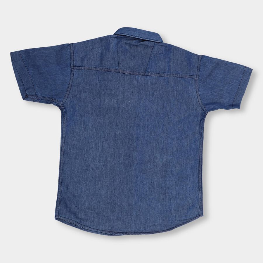 Boys' Casual Shirt , Navy Blue, large image number null