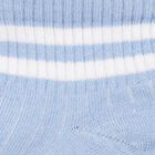 Girls' Light Sky Blue Regular Fit Striped Ankle-Length Socks, हल्का नीला, small image number null