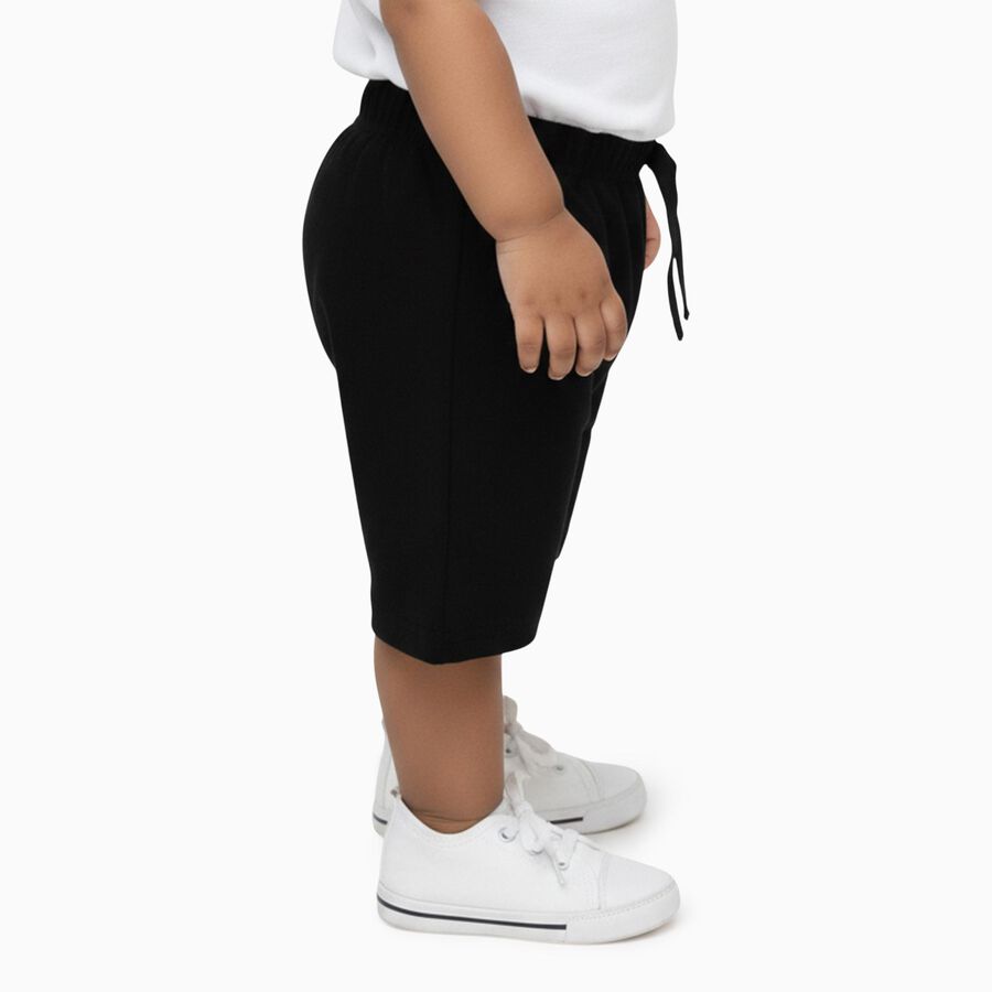 Infants' Half Pant, काला, large image number null