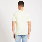 Cotton Solid Round Neck T-Shirt, Yellow, small image number null