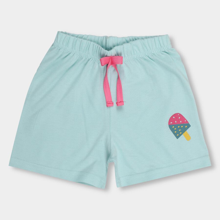 Girls' Shorts , एक्वा, large