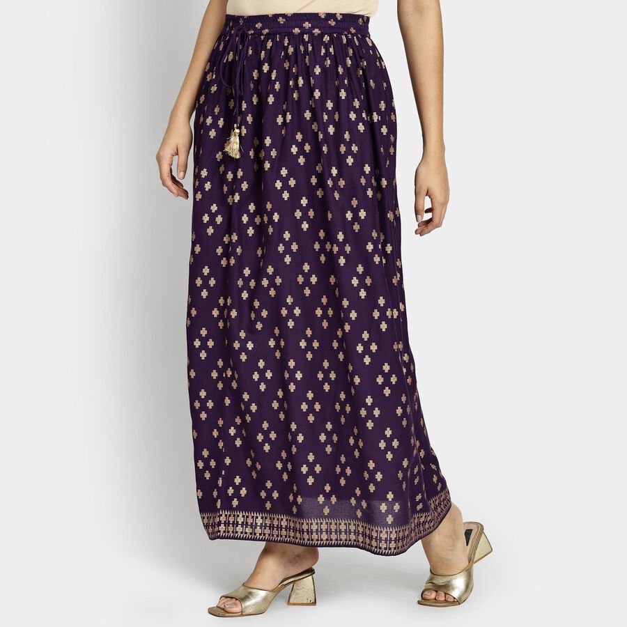 Ladies' Lehenga Skirt, बैंगनी, large image number null