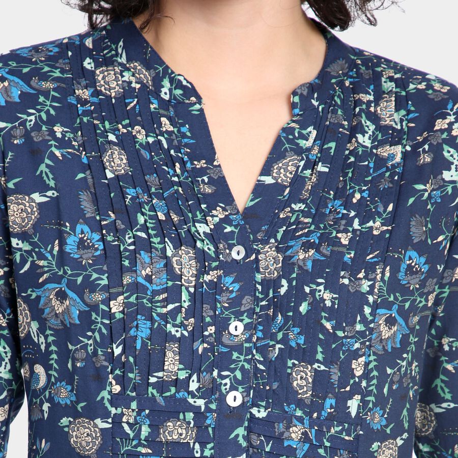 Ladies' Kurta, Navy Blue, large image number null