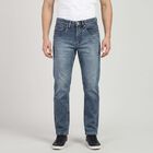 Men's Light Blue Slim Fit Washed Jeans, हल्का नीला, small