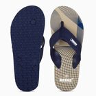 Men's Beige Toe-Post Flip-Flops, गहरा पीला, small