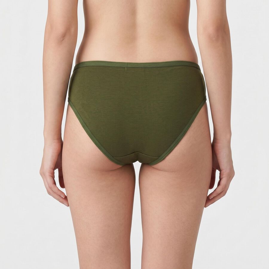 Ladies' Olive Green Regular Fit Panty, Olive, large