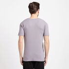 Solid Round Neck T-Shirt, Dark Grey, small image number null