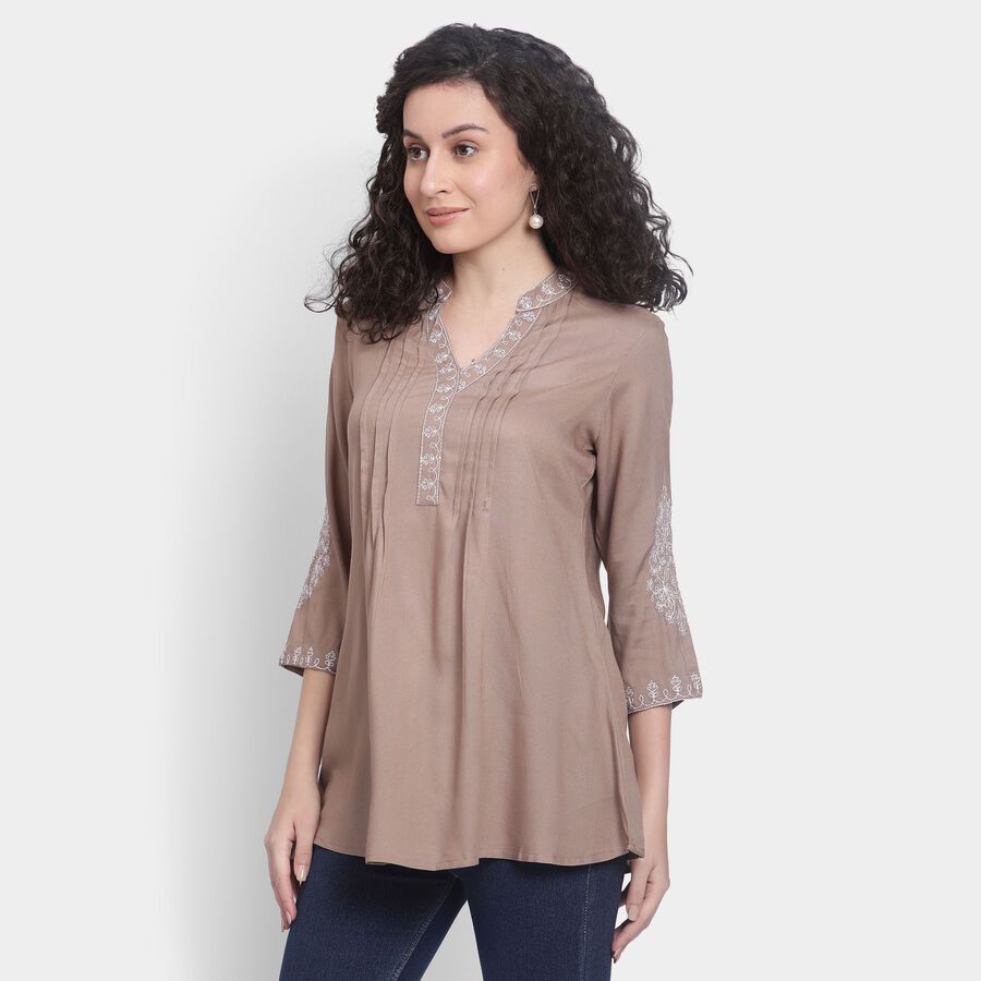 Ladies' Kurti , भूरा, large image number null
