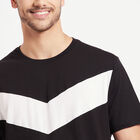 Cotton Round Neck T-Shirt, काला, small image number null