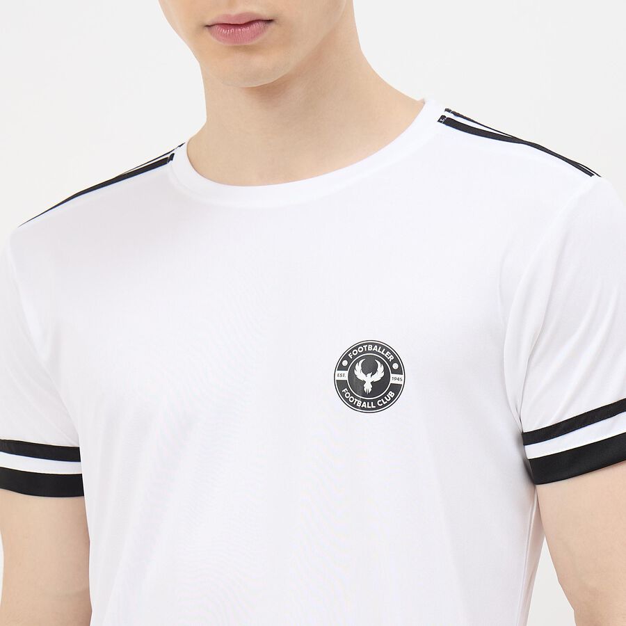 Men's Drifit T-Shirt, सफ़ेद, large