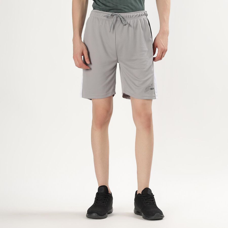 Men's Light Grey Regular Fit Active Bermuda Shorts, Light Grey, large image number null