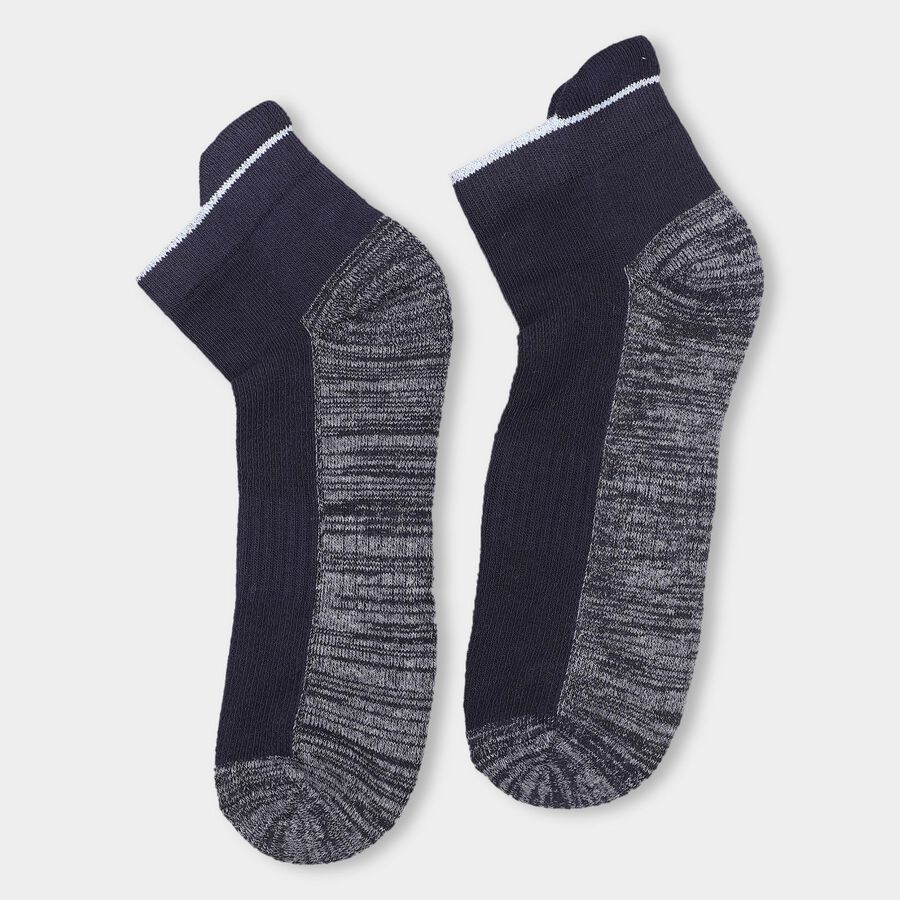 Men's Socks (Pack of 3), Navy Blue, large image number null