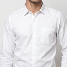 Men's White Formal Shirt, सफ़ेद, small