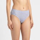 Women's Light Blue Regular Fit Printed Panty, हल्का नीला, small