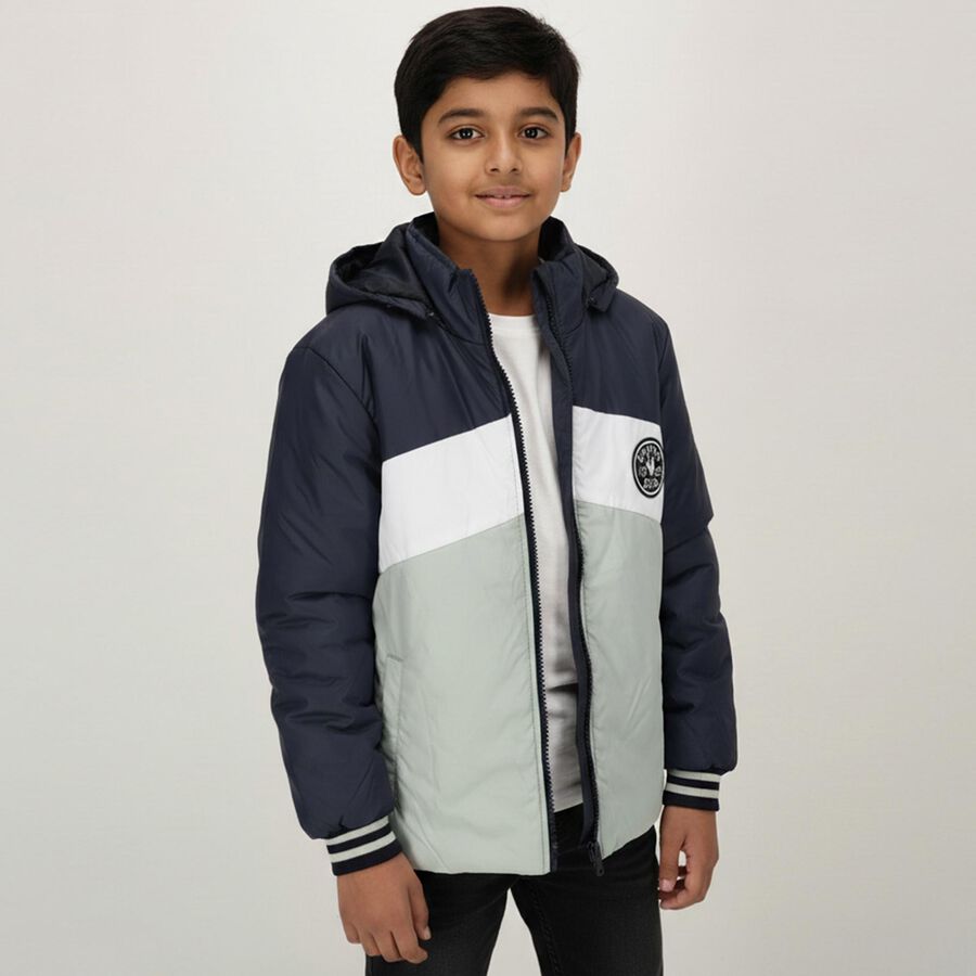 Boys' Jacket, Navy Blue, large image number null