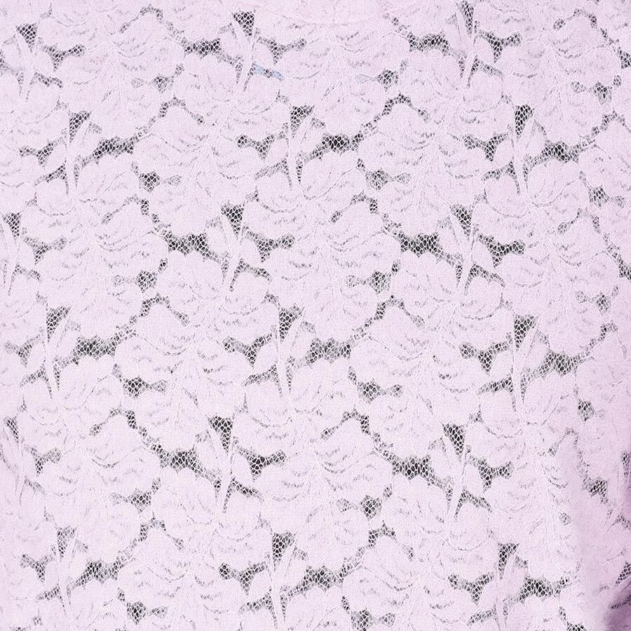 Girls' Lavender Round Neck Romantic Sleeveless T-Shirt, Lilac, large image number null