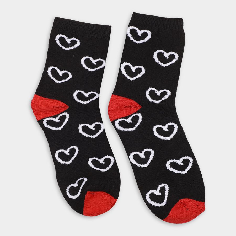 Ladies' Socks , काला, large image number null