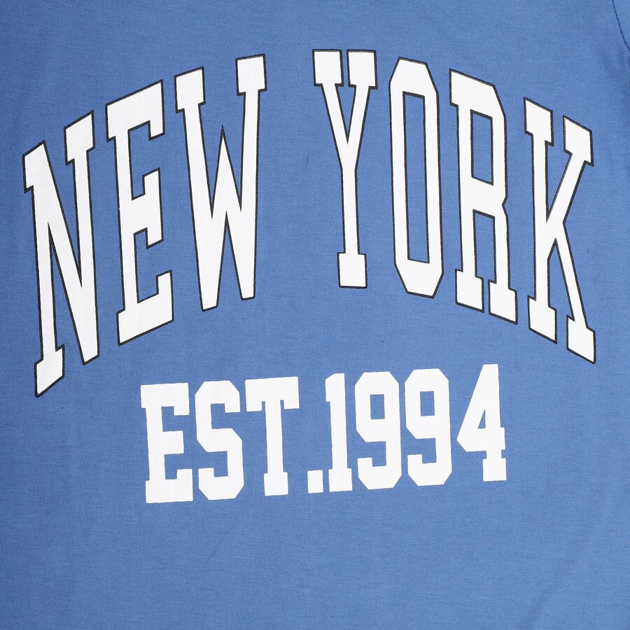 Boys' Half Sleeves T-Shirt, Mid Blue, large image number null