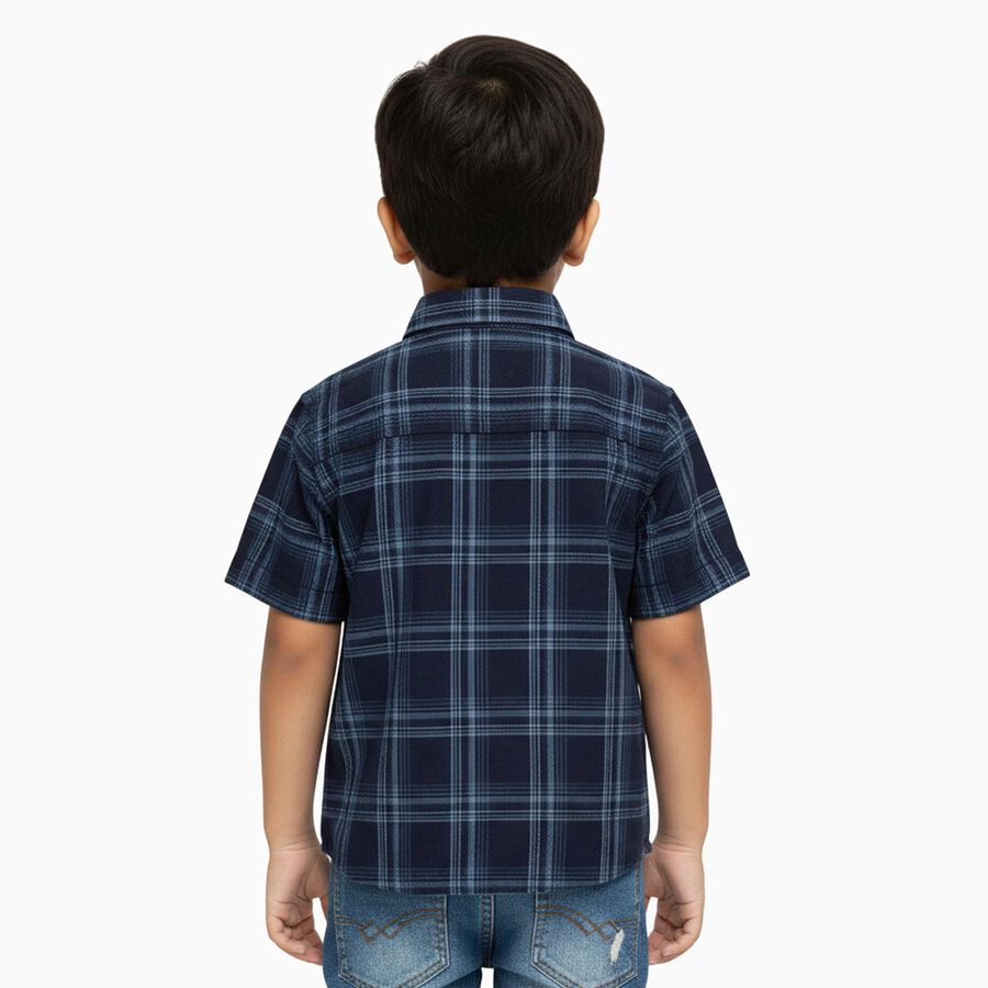 Boys' Casual Shirt, नेवी ब्लू, large image number null