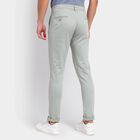 Men's Slim Fit Casual Trousers , हल्का हरा, small image number null