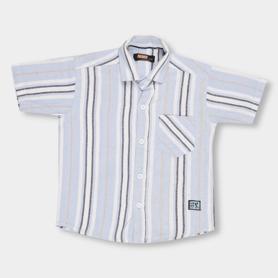 Boys' Casual Shirt , हल्का नीला, large image number null