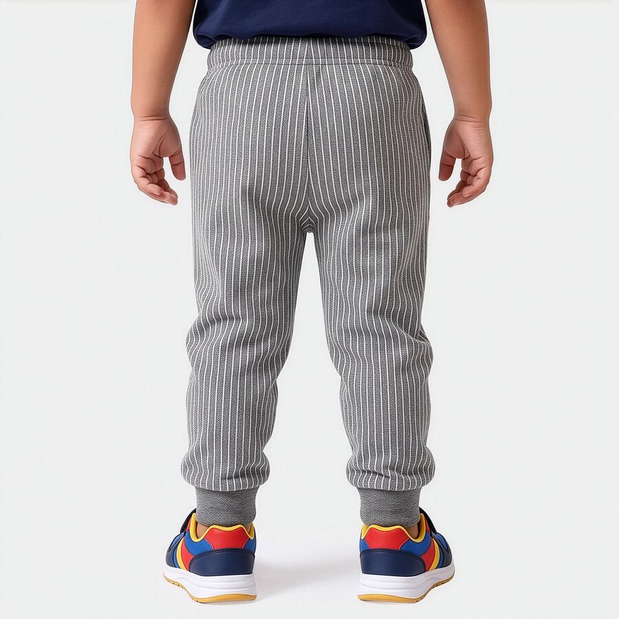 Boys' Grey Long Johns Thermal, मिश्रित हल्का ग्रे, large