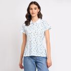 Ladies' 100% Cotton Polo T-Shirt, ऑफ व्हाइट, small image number null
